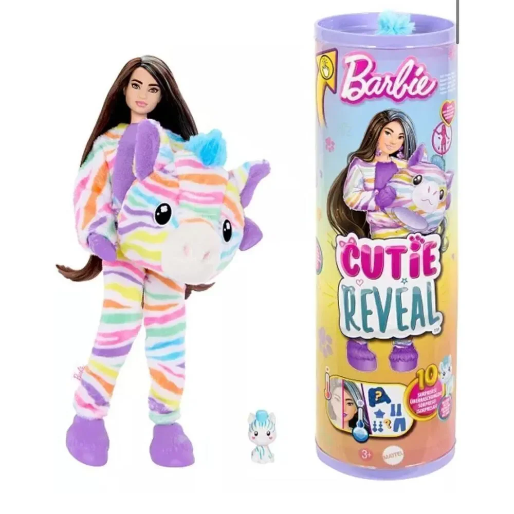 Barbie Cutie Reveal Zebra  Doll & Accessories, Color Dream Series10 Surprises NE